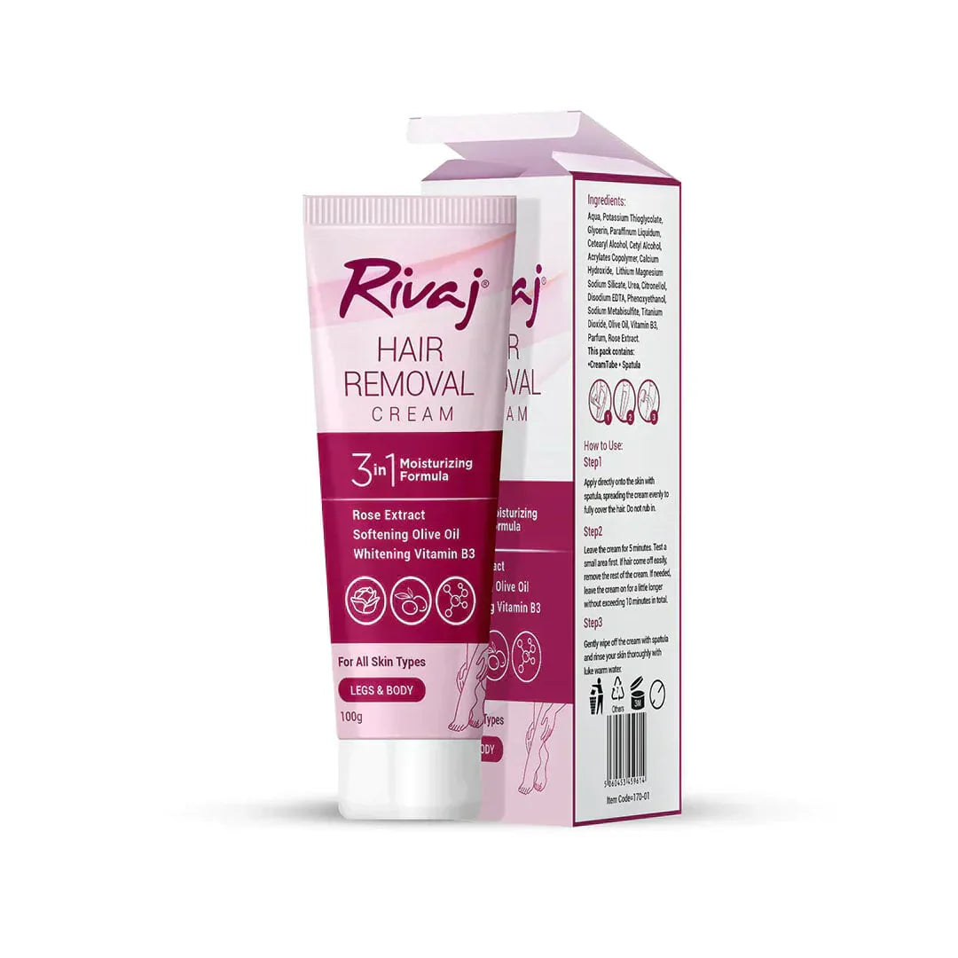 Rivaj Hair Removal Cream: Smooth, Silky Skin in Minutes