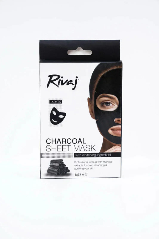 Charcoal Sheet Mask - Rivaj Online