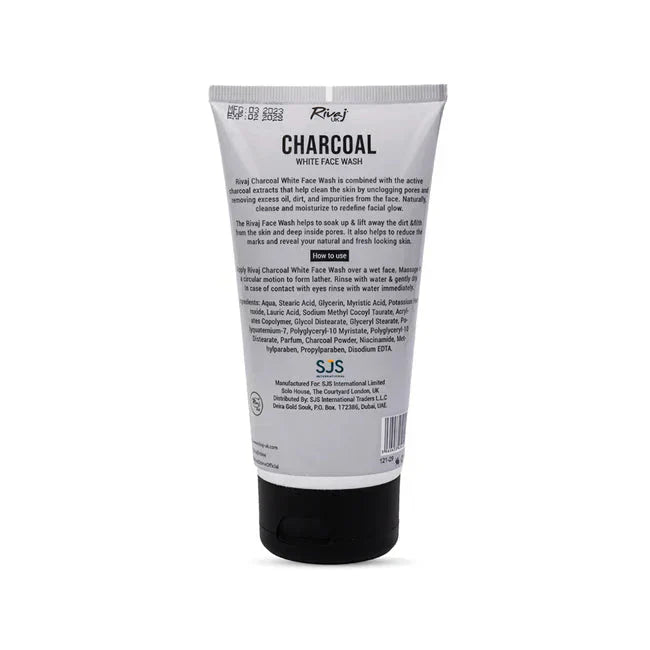 Charcoal White Face Wash (100ml) - Face Wash