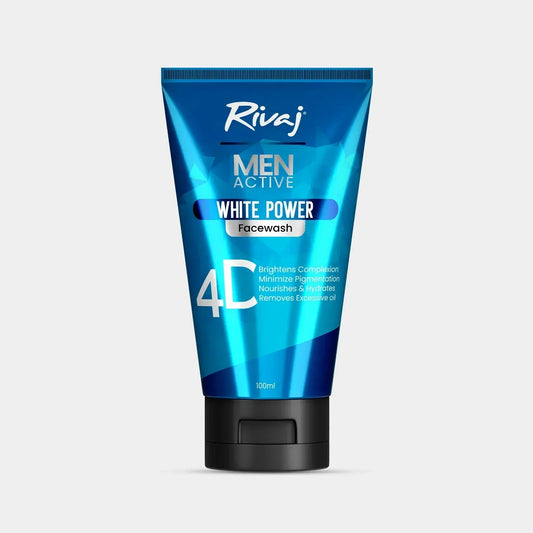 Men Active White Power Face wash (100ml) - Rivaj Online